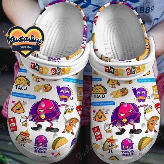 Taco Bell Shoes, Taco Bell Sandals, Taco Bell Slippers, Taco Bell Summer Shoes, Taco Bell Gifts, Taco Bell Shoes For Women Men