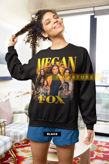 MEGAN FOX Vintage Sweatshirt, Megan Fox Homage Shirt, Megan Fox Fan, Megan Fox Retro 90s Shirt, Megan Fox Merch Gift,  Megan Fox Movies
