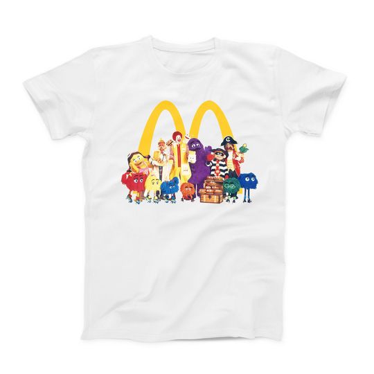 1990s Mcdonalds Squad Adult | Youth | Toddler Shirt | Cotton Short Sleeve Shirt | Fast Food Tee | Funny Shirt