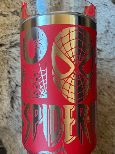 Spider guy themed Engraved Tumbler | Pop Tumbler | Music Merch | Laser Engraved Tumbler
