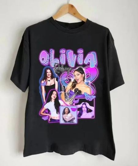 Olivia Rodrigo Guts Tour 2024 Shirt, Music Merch for Fans, Gift for Fans, Summer Cotton Short Sleeved Shirt, Music Clothing for Men, Women and Kids