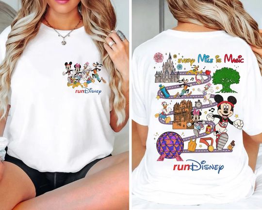 Mickey and Friends Run Disney Shirt, Every Mile Is Magic Shirt, Walt Disney World runDisney 2024 Tee, Marathon Running Shirt