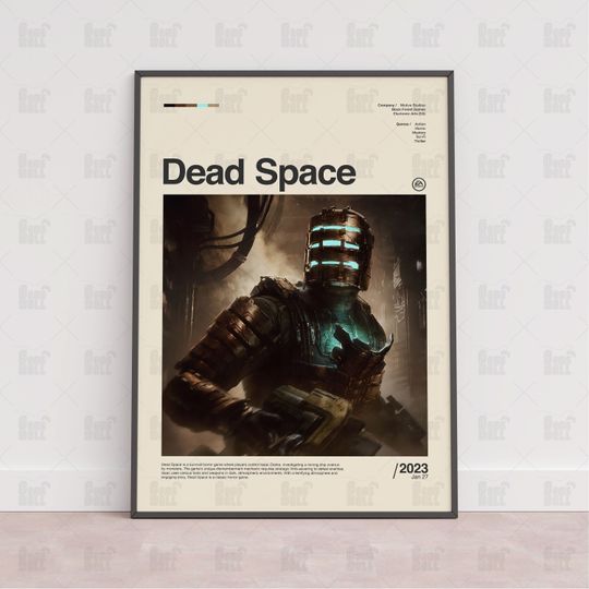 Dead Space Poster, Gaming Room Poster, Gaming Wall Poster, Gaming Print Poster, Game Gift, Video Games Poster, Gaming Wall Art