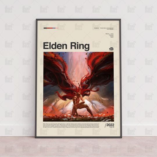 Elden Ring Poster, Gaming Room Poster, Gaming Wall Poster, Gaming Print Poster, Game Gift,Video Games Poster,Gaming Wall Art