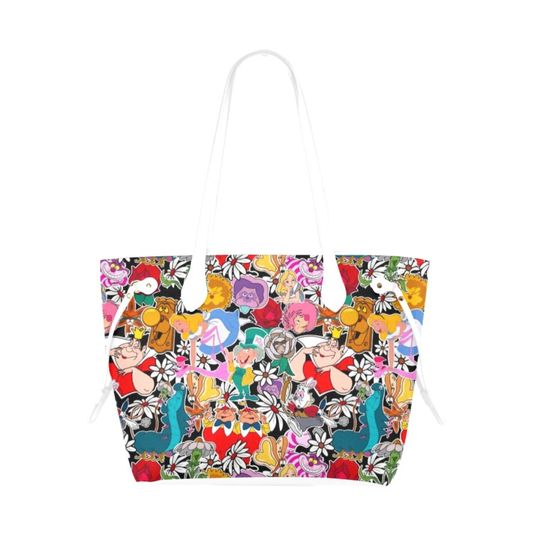 Alice in Wonderland Canvas Bags | Alice in Wonderland Bags | Alice in Wonderland Tote Bag | Cheshire Cat Bags | Queen of Hearts Bags