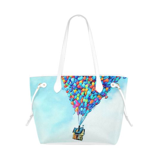 UP House Leather Tote Bag | UP Balloons Bag | UP House Bag | Disney Tote Bag | Disneyland Bag