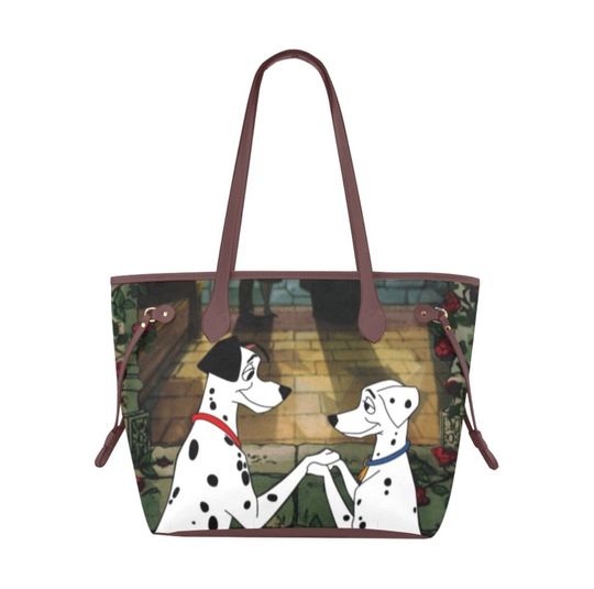 101 Dalmatians Leather Tote Bag  | 101 Dalmatians Bag | Disney Bag | Disney Dogs Bag | Disney Tote Bag | Disneyland Bag | Disney Dogs Bag