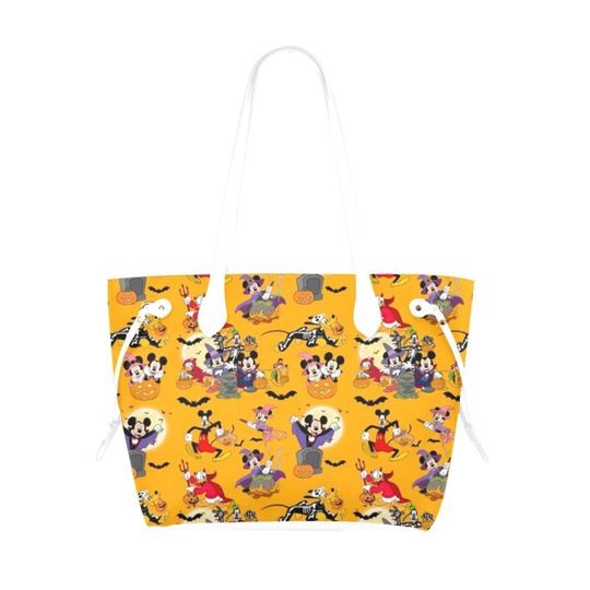 Mickey and Friends Halloween Leather Tote Bag  | Mickey and Minnie Halloween Bag | Disney Halloween Bag | Disney Halloween Bag | Mickey Bag