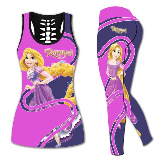 Rapunzel Princess Tank Top, Disney Tangled Leggings