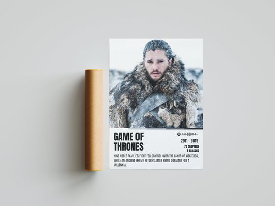 Game of Thrones GoT Premium Matte Vertical Posters, Wall Art Decor