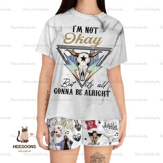 Jelly Roll Pajamas Set, Jelly Roll Shirt, Jelly Roll Shorts, Jelly Roll Concert Shirt, Jelly Roll Men Shorts, Jelly Roll Tshirt Shorts