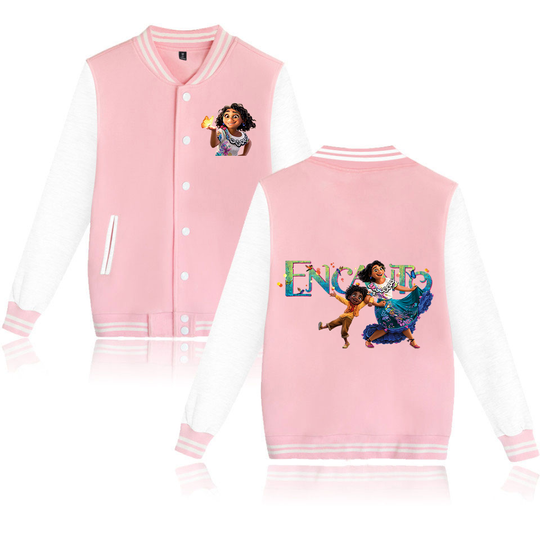 Disney Encanto Varsity Baseball Jacket, Men Women Hip Hop Harajuku Jackets, Kids Boys Girls Single Coats