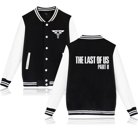 The Last of Us Part 2 Varsity Baseball Jacket, Men Women Hip Hop Harajuku Jackets, Boys Girls Single Breasted Loose Coats