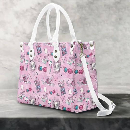 Luna Lovegood Pattern Leather Handbag, Shoulder Bag Fashion Gift for Her, Cartoon Tote Bag, Gift on Birthday, Anniversary