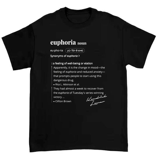 Kendrick Lamar "Euphoria" unisex t-shirt, sweatshirt  Unisex short sleeves heavy cotton shirt, multiple colors full size S-5XL shirt