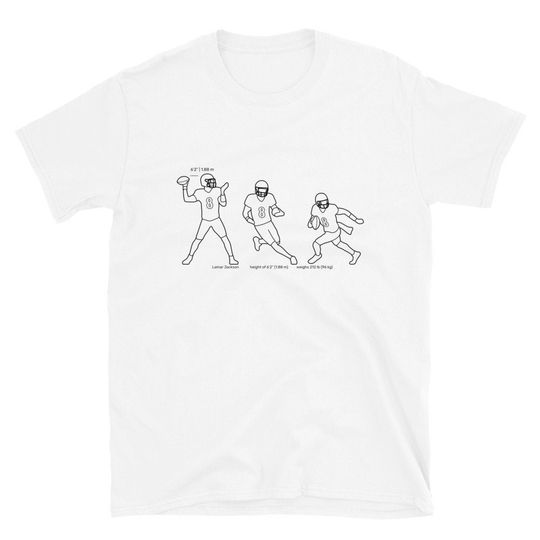 Lamar Jackson Cotton Tee, Graphic Tshirt for men, women, Unisex, Trending Casual Fashion