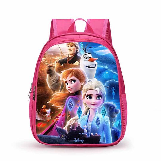 Disney New Frozen Elsa Anna Kindergarten Backpack, Children School Bag, Toddler Bag for Kids Girls School Bookbags Gift