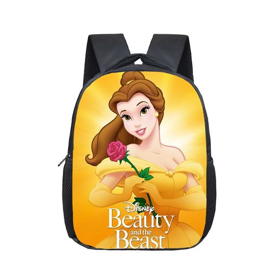 Disney Beauty and the Beast Kindergarten Backpack, Children School Bag, Toddler Bag for Fashion Kids School Bookbags Gift
