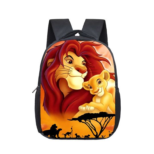 Disney The Lion King Simba Kindergarten Backpack, Children School Bag, Toddler Bag for Fashion Kids School Bookbags Gift