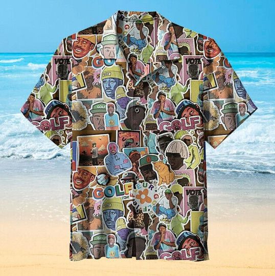 Tyler The Creator Hawaiian Shirt, Music Tour 2024 Shirt, Beach Vacation Shirt, Pool Outfit, GIft For Him Her