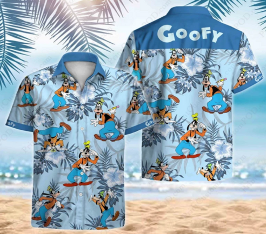 Goofy Hawaii Shirt, Mickey and Friends Tropical Hawaiian Shirt, Aloha Outfit For Men Women