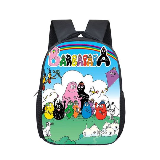 Cartoon Barbapapa School Bags, for Kindergarten Children kids School Backpack, for Girls Boys Backpacks Mochila
