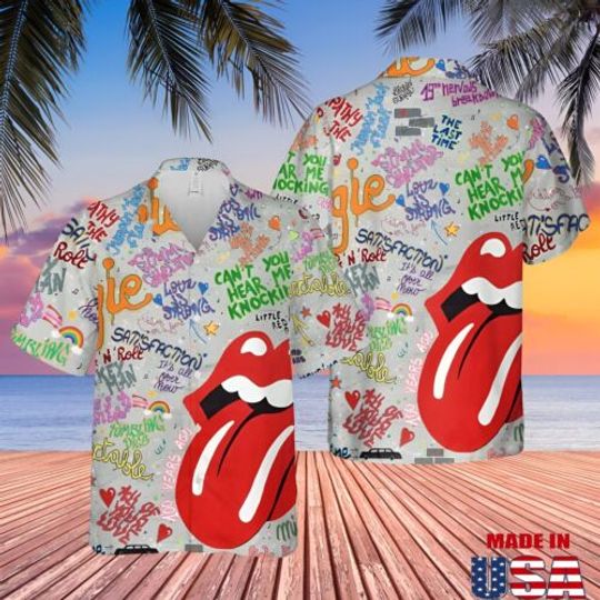 The Rolling Stones No Filter Tour Hawaiian Shirt, Beach Vacation Shirt, Pool Outfit, Aloha Outfit For Men Women