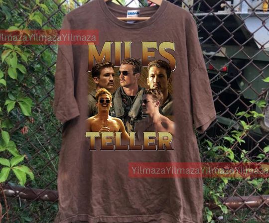 Limited Miles Teller Vintage T-Shirt, Gift For Women and Man Unisex T-Shirt, Vintage 90s Cotton Shirt, Retro Short Sleeve T-shirt