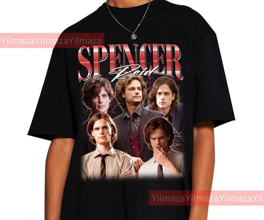 Spencer Reid Retro Shirt, Spencer Reid Fan Shirt, Spencer Reid Shirt, Spencer Reid Criminal Minds TV Series