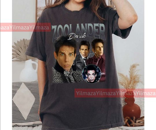 Limited Derek Zoolander Vintage T-Shirt, Gift For Women and Man Unisex T-Shirt, Vintage 90s Cotton Shirt, Retro Short Sleeve T-shirt