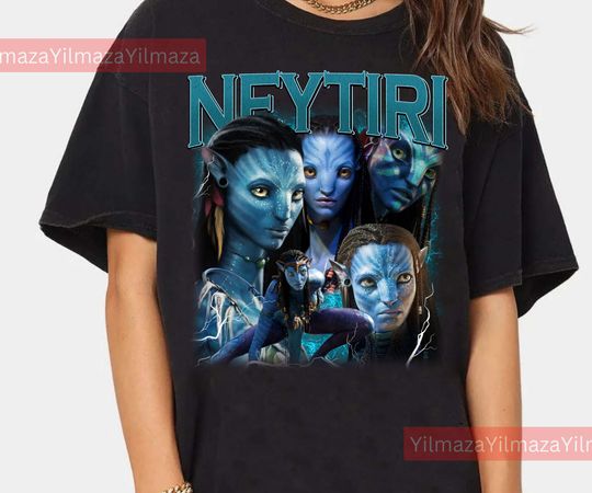 Limited Neytiri Avatar Vintage T-Shirt, Gift For Women and Man Unisex T-Shirt, Vintage 90s Cotton Shirt, Retro Short Sleeve T-shirt