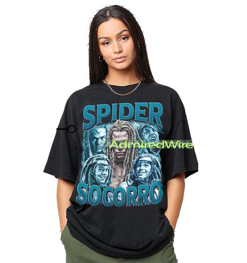 Avatar Spider Socorro Vintage T-Shirt, Gift For Women and Man Unisex T-Shirt, Vintage 90s Cotton Shirt, Retro Short Sleeve T-shirt