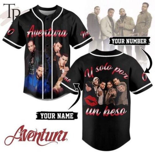 Personalized Aventura Y Solo Por Un Beso Jersey Shirt, Women Men Fashion Casual HipHop Short Sleeve T-shirts