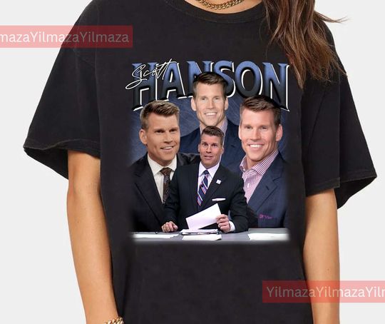 Limited Scott Hanson Vintage T-Shirt, Gift For Women and Man Unisex T-Shirt, Vintage 90s Cotton Shirt, Retro Short Sleeve T-shirt