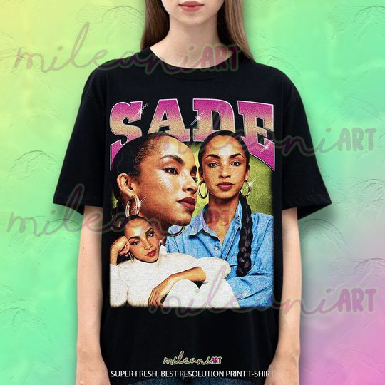 Sade T-shirt | Vintage Shirt | Gift for Him Her Tees | Men Women Unisex Tshirt | Vintage 90s Cotton Shirt | Retro Short Sleeve T-shirt