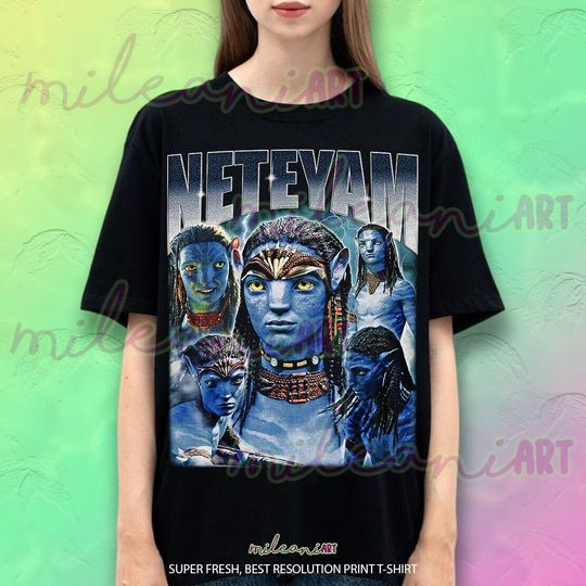 Limited Neteyam Vintage T-Shirt, Gift For Women and Man Unisex T-Shirt, Vintage 90s Cotton Shirt, Retro Short Sleeve T-shirt