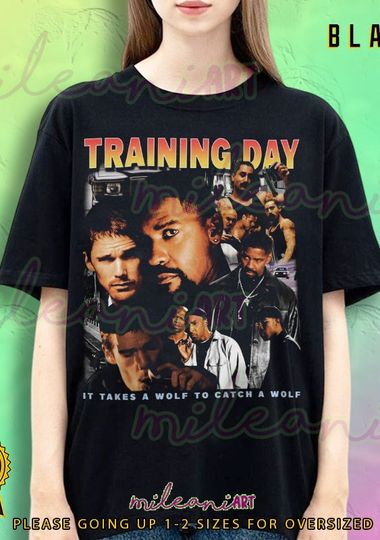 Training Day Shirt, Movie Shirt, Vintage Bootleg, Gift, Retro, Unisex, 90s Graphic Tee Shirt
