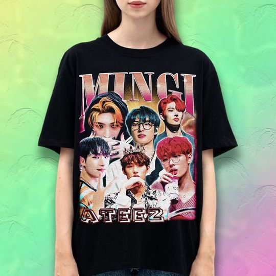 Mingi shirt tee tshirt TS | Ateez shirt | Wooyoung shirt | Song Min-Gi Shirt | San Shirt | Choi Jong-Ho Shirt | Kpop Vintage Shirt