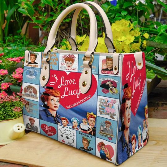 I Love Lucy Leather Bag,I Love Lucy Lover's Handbag,I Love Lucy Women Handbag,Woman Handbag, Shopping Bag