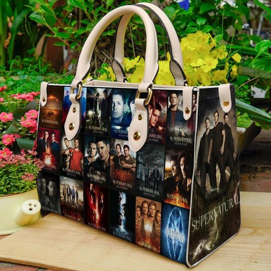 Supernatural Women Leather Bag Handbag, Supernatural Lovers Handbag, Supernatural Handbag, Vintage Bag