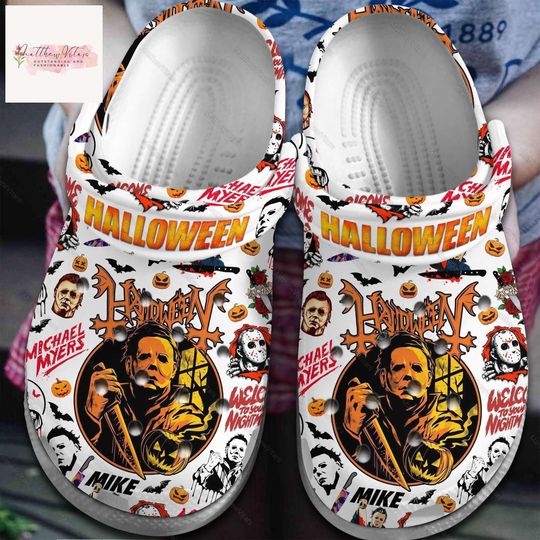 Michael Myers Clogs, Horror Characters Sandals, Halloween Movie Shoes, Halloween Gift, Shoes For Women/Men, Michael Myers Gift