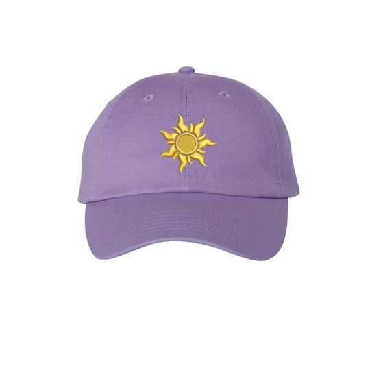 Tangled Sun embroidered Hat, Adult Kids Sizes, Rapunzel Lost Princess Magic Kingdom Disney Vacation Hat