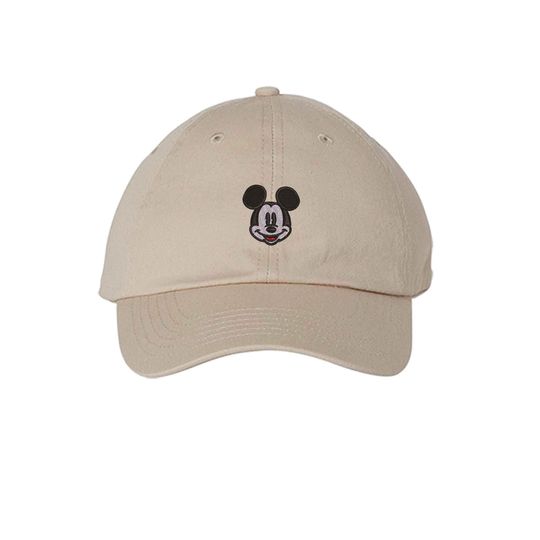 Mickey Mouse Face Hat Adult Kids sizes, Retro Mickey Embroidered Hat, Mickey Ears, Magic Kingdom, Disney Trip Hat, Disney Vacation Hat