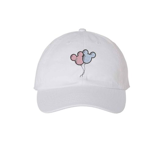 Mickey Mouse Hat Adult Kids sizes, Mickey Balloons Embroidered Hat, Mickey Ears, Magic Kingdom, Disney Trip Hat, Disney Vacation Hat