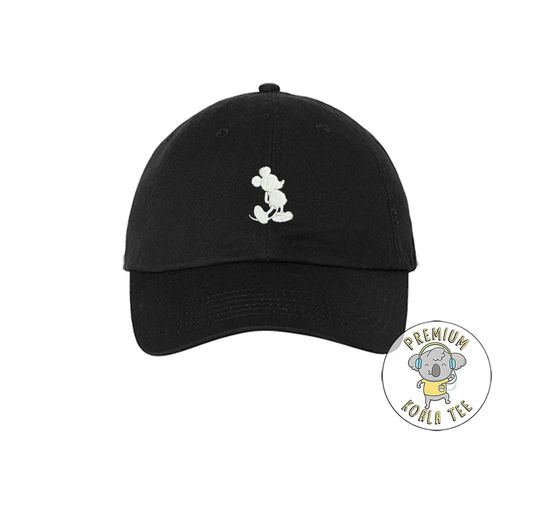 Mickey Mouse Hat Adult Kids sizes, Mickey Silhouette Embroidered Hat, Mickey Ears, Magic Kingdom, Disney Trip Hat, Disney Vacation Hat