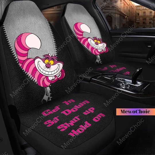 Disney Cheshire Cat Seat Covers, Cheshire Car Seat Covers, Disney Cat Car Decor, Car Seat, Auto Seat Covers, Car Seat Protector