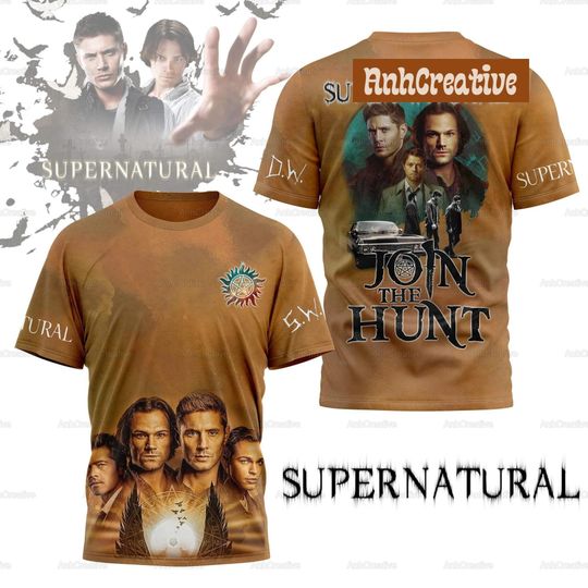 Supernatural 3D Shirt, Supernatural Join The Hunt Shirt, Winchester Brothers T-shirt, Dean Winchester Shirt, Supernatural T-shirt, Shirts
