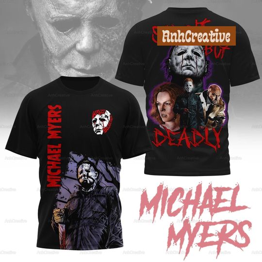 Michael Myers Horror Movie 3D Shirt, Michael Myers Shirt, Horror Movie Gifts, Michael Myers Merch, Scary Movie Shirts, Halloween Movie