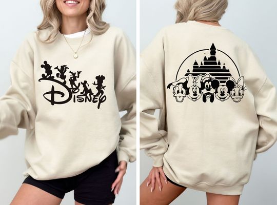 Disney Sweatshirt, Mickey And Friends Sweatshirt, Disney Family Sweatshirt, Minnie, Daisy, Donald, Goofy, Pluto, Magic Kingdom Sweatshirt