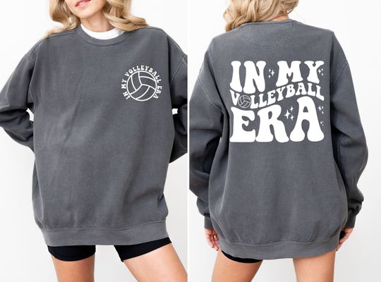 Comfort Colors Volleyball Sweatshirt, In My Volleyball Era Sweatshirt, Volleyball Player Sweatshirt, Volleyball Coach Gift Sweatshirt